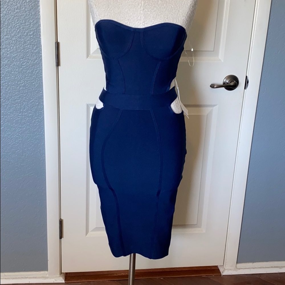 NWT Navy Bodycon Dress